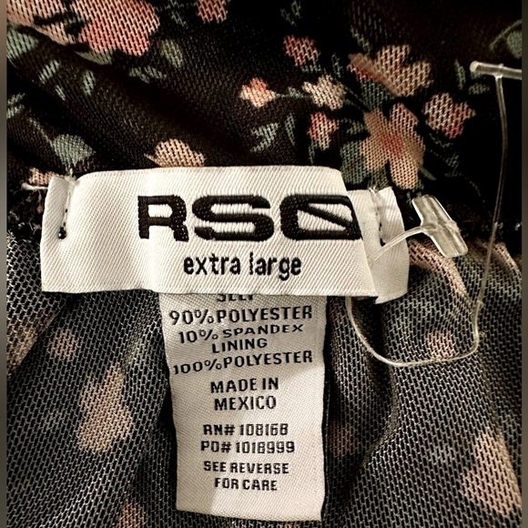 Mesh Floral Cami with V-neckline featuring lace trim - Picture 8 of 9